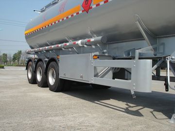 3x12T BPW ধুরা 46000L অ্যালুমিনিয়াম খাদ পেট্রোলিয়াম / তেল ট্যাঙ্ক আধা ট্রেলার
