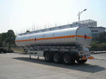 3x12T BPW ধুরা 46000L অ্যালুমিনিয়াম খাদ পেট্রোলিয়াম / তেল ট্যাঙ্ক আধা ট্রেলার