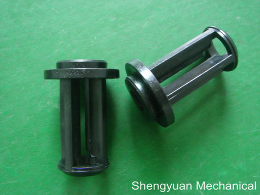 কাস্টম প্লাস্টিক CNC যথার্থ যন্ত্র, ব্ল্যাক POM / Derlin মেরুদন্ড ইনজেকশন