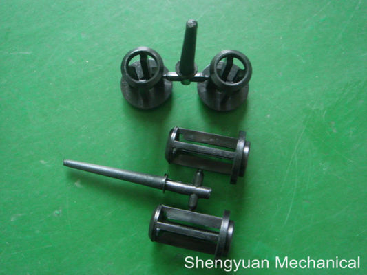 কাস্টম প্লাস্টিক CNC যথার্থ যন্ত্র, ব্ল্যাক POM / Derlin মেরুদন্ড ইনজেকশন