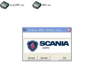 Scania SOPS এডিটর টুল Scania VCI 2 SOPS ফাইল Encryptor / Decryptor প্যারামিটার পরিবর্তন সঙ্গে