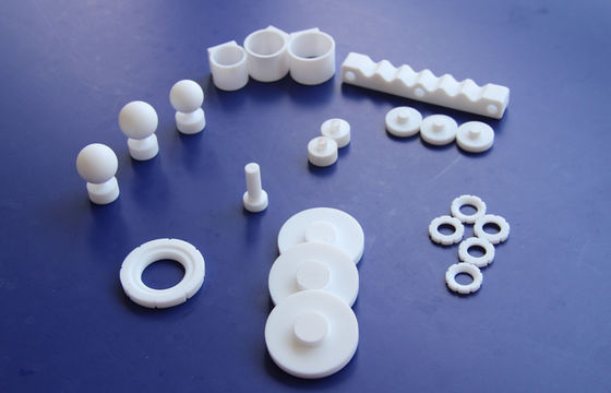 উচ্চ স্পষ্টতা PTFE যন্ত্র চটকান যন্ত্রাংশ, গ্লাস ফাইবার বা কার্বন ফাইবার ভরা
